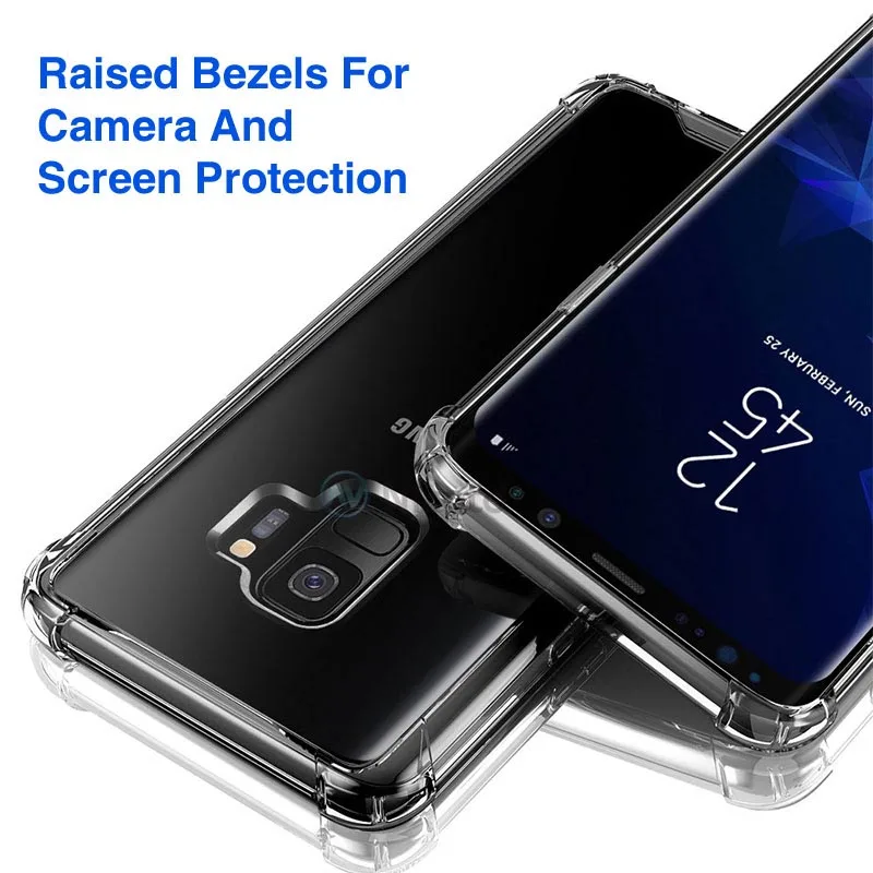 Pro Samsung galaxy S9 S8 plus pouzdro obal měkké silikon telefon pouzdro pro Samsung galaxy S7 ostří nota 8 průhledná TPU pouzdro pytle