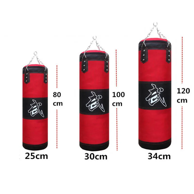 Details about   Heavy Boxing Punching Bag 120cm Speed Training Kicking Workout W/ Chain Hook 