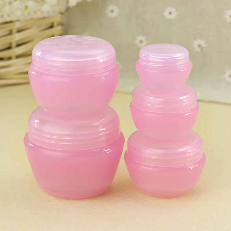 Beli Perjalanan Isi Ulang Botol Set Paket Botol Kosmetik Press Plastik Botol Semprot Alat Make Up Kit untuk Perjalanan Vaporizer Pink