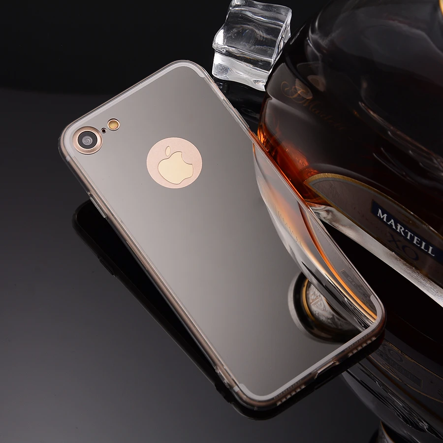 Fundas For Apple Iphone 7 6 6s Plus Mirror Case Soft Tpu Back Cover For Iphone Se 5 5s Cases Phone Shell Accessorie Celular Etui For Iphone Mirror Caseiphone 6s Fundas Aliexpress
