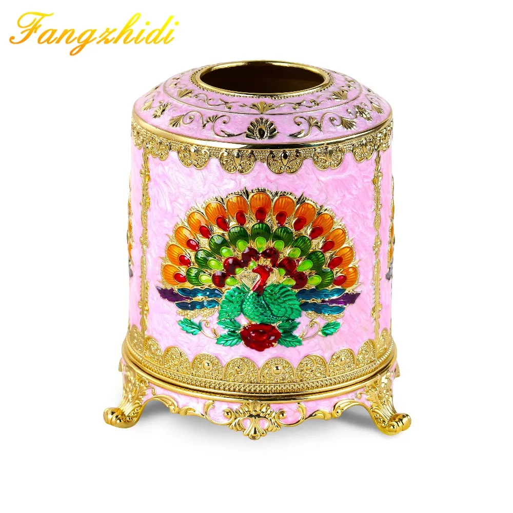 Fashion Style Tissue Box Luxury Napkin Dispenser Holder Removable Tissue Box Home Room KTV Hotel