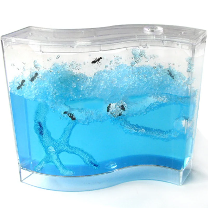 

1pc Gel Maze Ant Farm Toys for Kids Game Ant Works Workshop Educational Toys Glue Live Habitat Feeding Toys For Children Gift