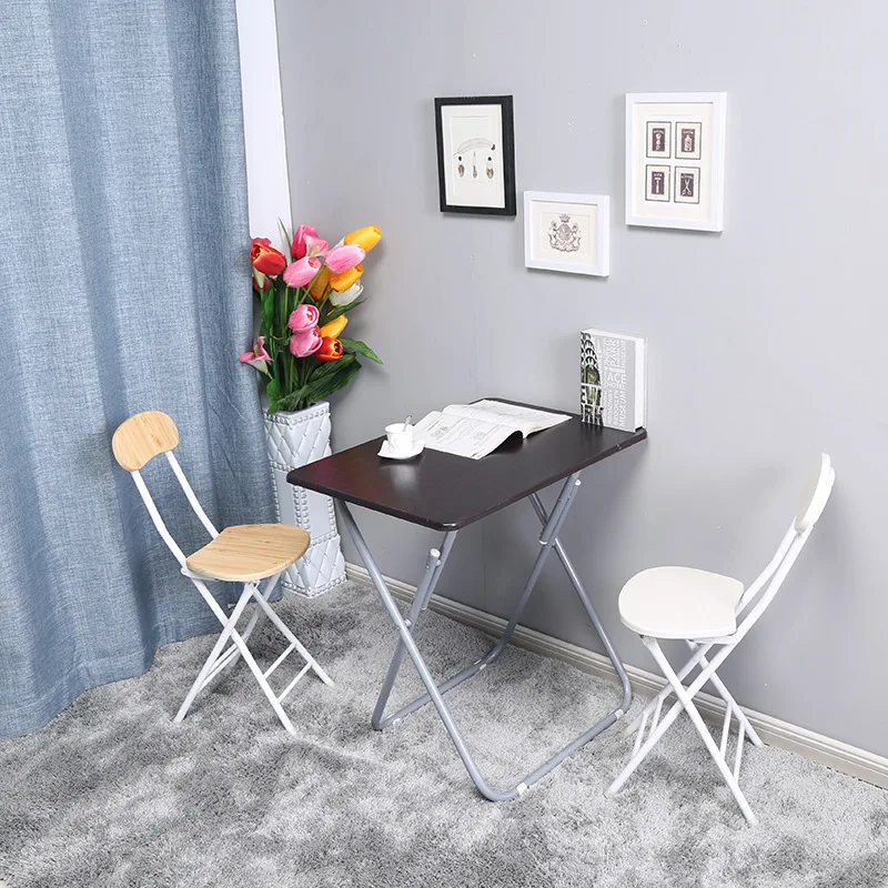 4pcs/ lot Folding chair fashion dining table stool portable outdoor chair modern minimalist office meeting training chair