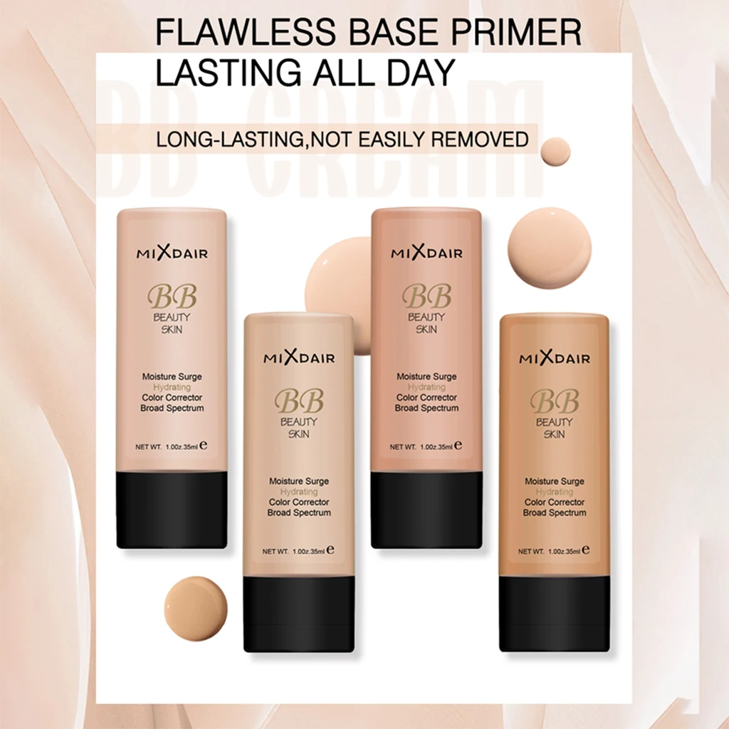 

1Pc 4 Colors Sun Block Whitening Moisturizing Foundation Liquid Brighten Oil-control Skin Color BB Cream Makeup Concealer TSLM2