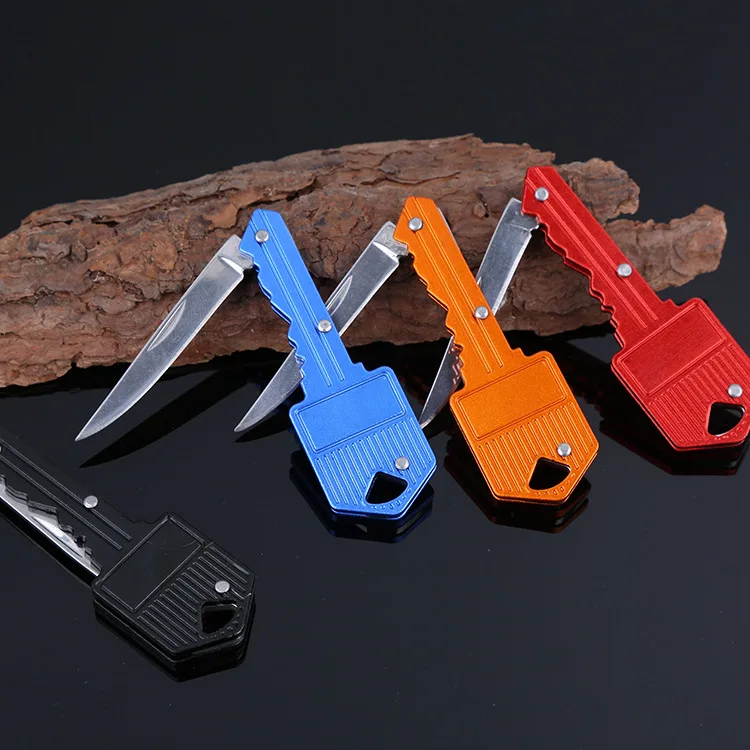 

Drop shopping Protable Key Fold Knife Key Pocket Knife Key Chain Knife Peeler Mini Camping Key Ring Knife Tool