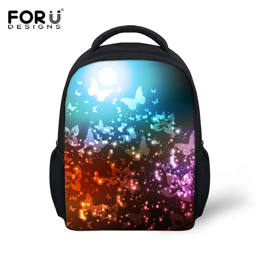 FORUDESIGNS/синие детские школьные сумки с 3D бабочкой; модная детская школьная сумка; Mochilas Infantil; рюкзак на плечо для детского сада - Цвет: H743F