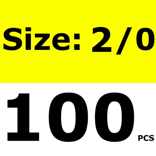 [100 шт.] безупречный крючок высокое углеродный острый точки для рыбалки в соленых водах осьминог джиг запасные Крючки Размеры 6 4 2 1 1/0 2/0 4/0 6/0 8/0 10/0 - Цвет: 100PCS Size 2l0