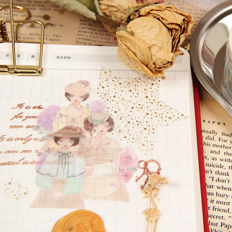 

1 Pcs Novelty 43mm the Secret Garden Girls Washi Tape DIY Scrapbooking Sticker Label Masking Tape Stationery Supply
