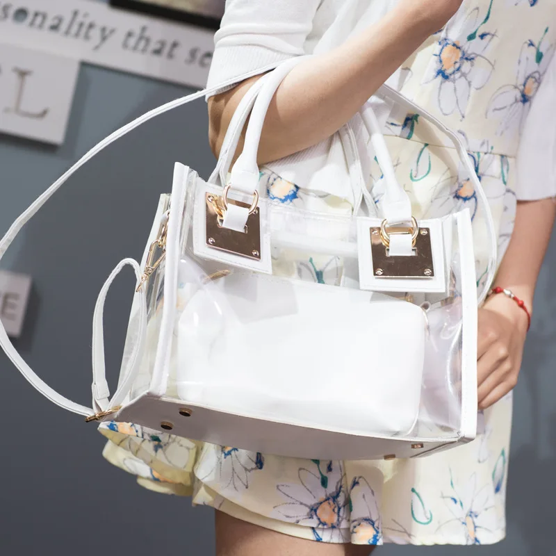 

women's shoulder beach bag designer New Summer Small Ladies Travel Crossbody Bags purses and handbags sac transparent femme