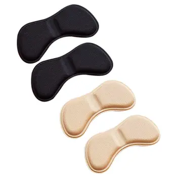

DCOS 4 Pairs Shoe Heel Insoles Prevent Rubbing Heel Shoes Heel Stickers Adjustments The Shoes Length Shoe Heel Pad Black+beige