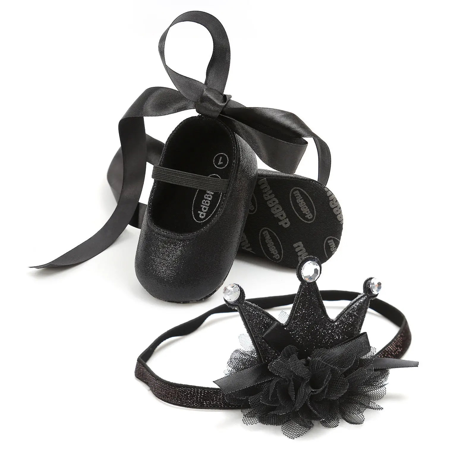 Pudcoco/Модная обувь принцессы с цветочным рисунком для маленьких девочек; обувь с бантом+ повязка на голову