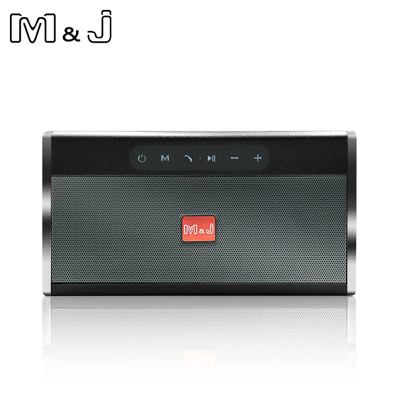 M& J Bluetooth портативный динамик большой мощности 10 Вт система беспроводной Саундбар аудио приемник мини динамик s USB AUX для музыки MP3 плеер - Цвет: Black