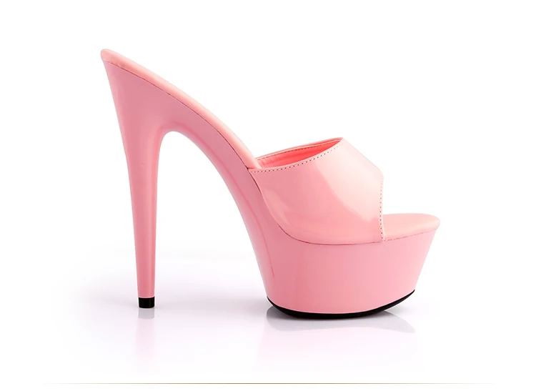 Женские летние сандалии Женская пикантная обувь на очень высоком каблуке 13-15 см для свадебного торжества Большие размеры 35-42 - Цвет: Heel 15cm