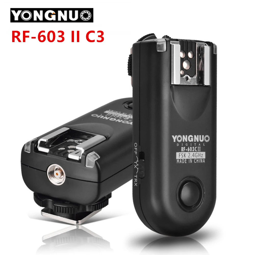 YONGNUO RF 603 II C3 Radio Wireless Remote Flash Trigger for Canon 1D 1DS 1DX 5D