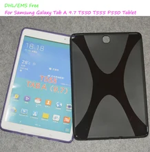 ocube ocube DHL/EMS Free Silicon Matte X Line Rubber TPU Gel Skin Case Cover For Samsung Galaxy Tab A 9.7 T550 T555 P550 Tablet