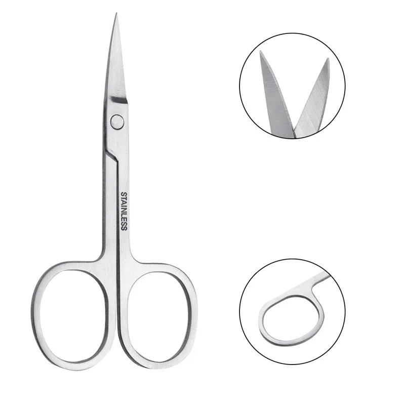 1 шт. ножницы для удаления кутикулы из нержавеющей стали|cuticle cutter|pedicure scissorsnail tools |