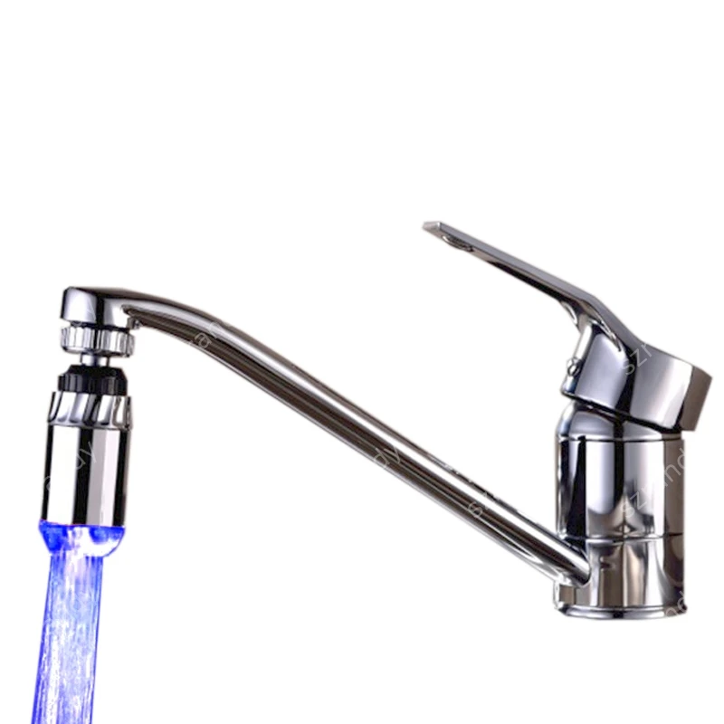 Single Blue Color water faucet light with adaptorsin Bibcocks from