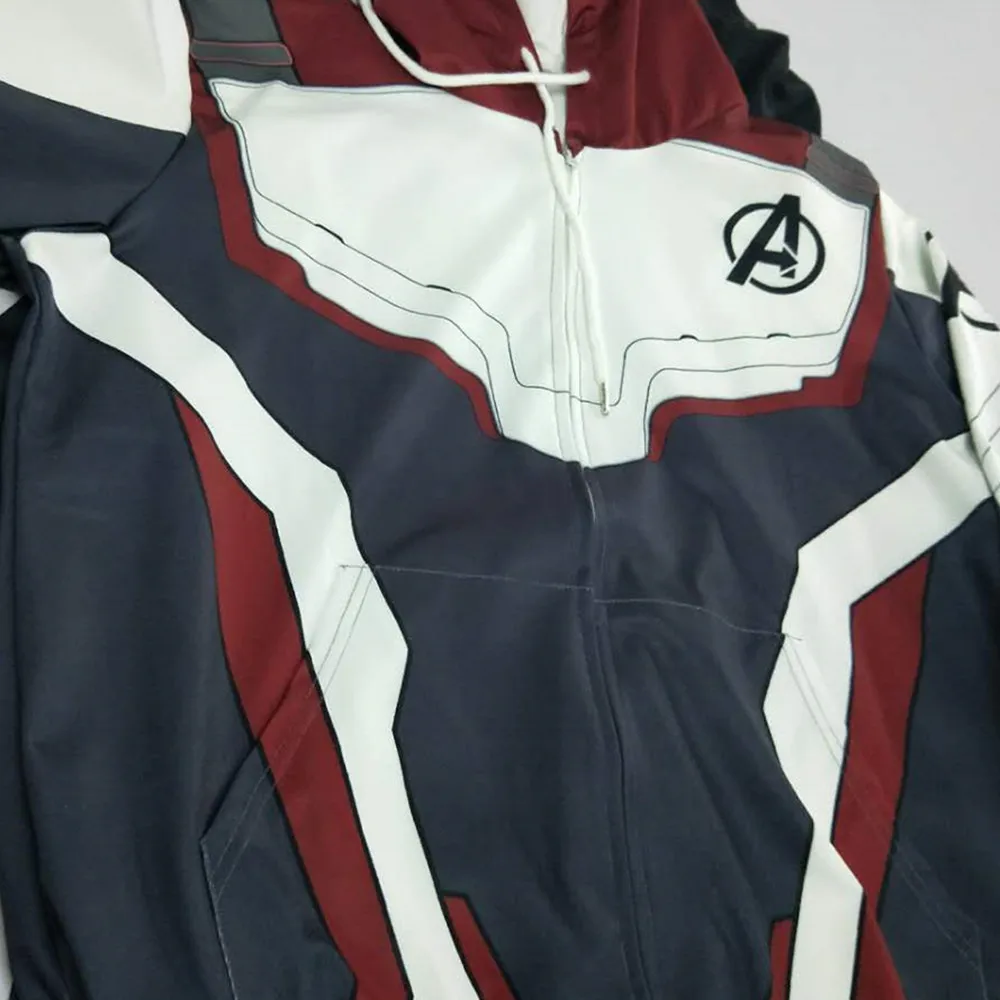 Avengers Endgame Quantum Realm Sweatshirt Jacket Advanced Tech Hoodie Cosplay Costumes Adult Kids superhero Iron Man Hoodies