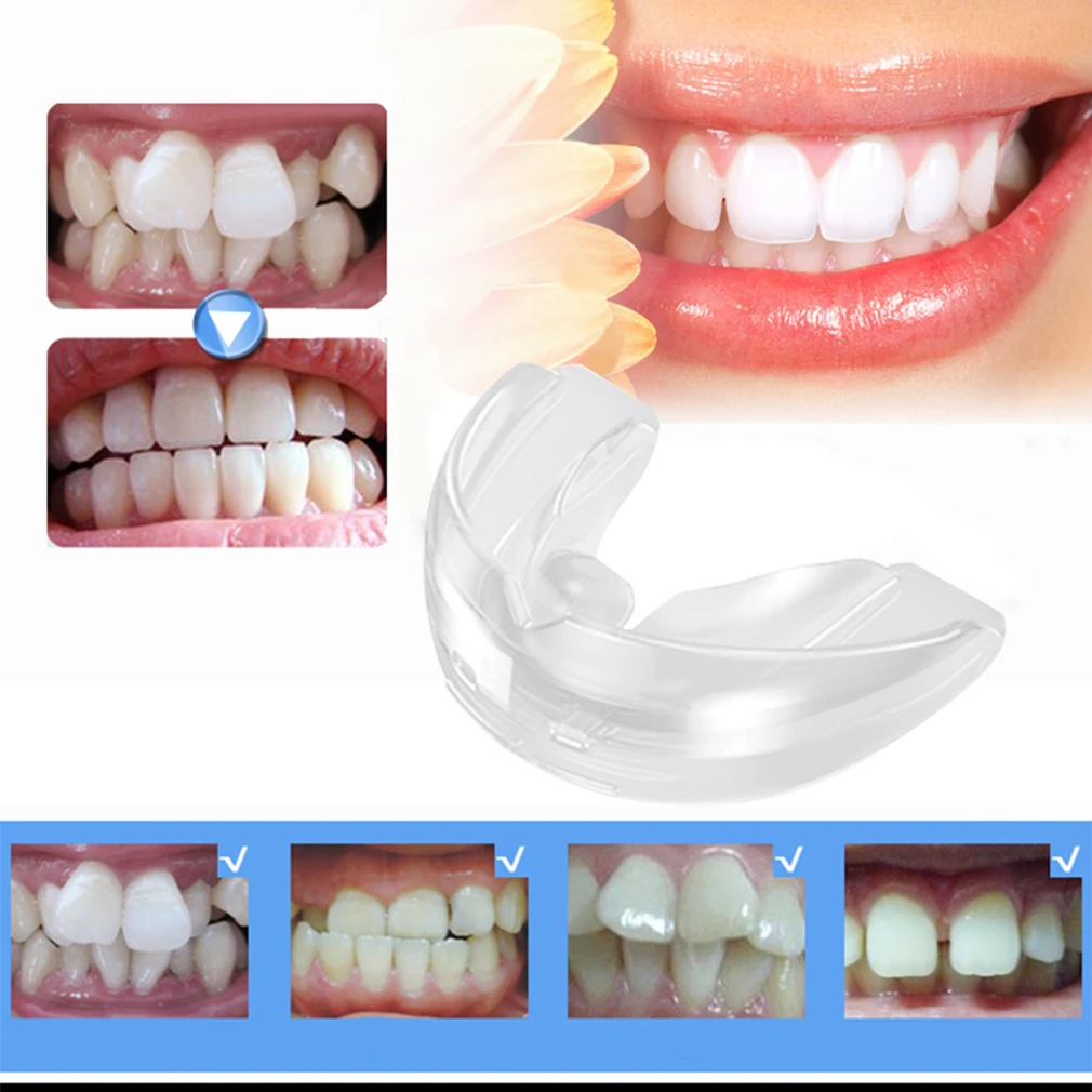 

1Pcs Soft Orthodontic Brace Buck Teeth Retainers Boxing Tooth Protector Dental Mouthpieces Orthodontic Appliance Trainer