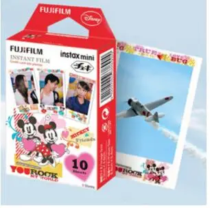 Оригинальная белая пленка для Fuji Instax пленка для камеры моментальной печати Mini пленка Fuji instax для Поляроида mini камера 7 фотоаппаратов моментальной печати 7s 8 9 25 50s 90 SP-1 2 фотобумага - Цвет: mickey