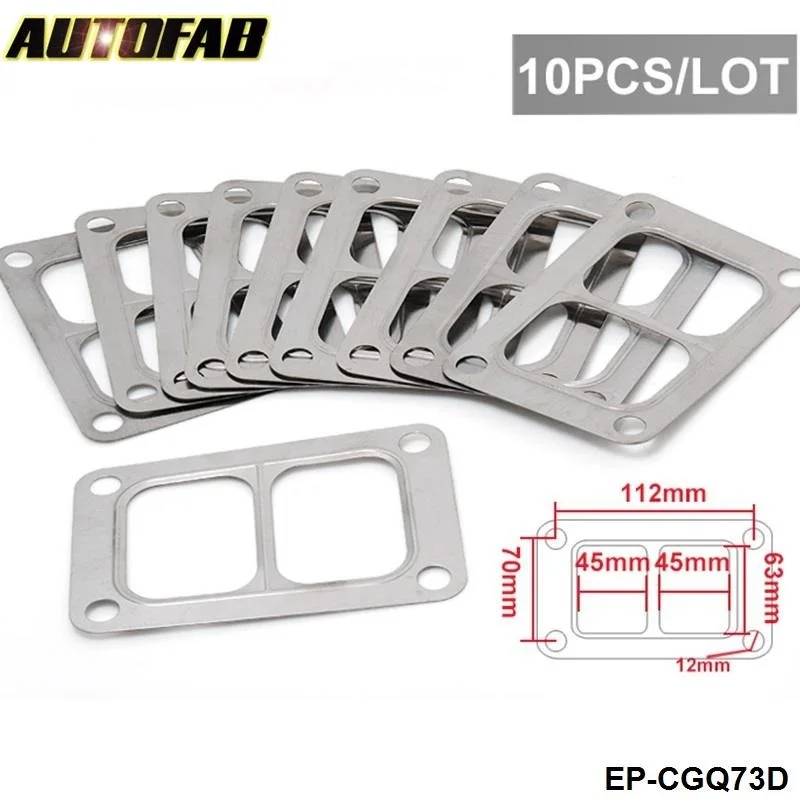 AUTOFAB - JDM Racing T6 Turbo Exhaust Divided Inlet Gasket Fit Twinscroll Turbo AF-CGQ73D