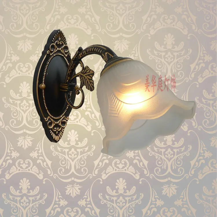 

2017 American country Nordic bedroom living room dining room light iron aisle porch corridor simple single head wall B1-013