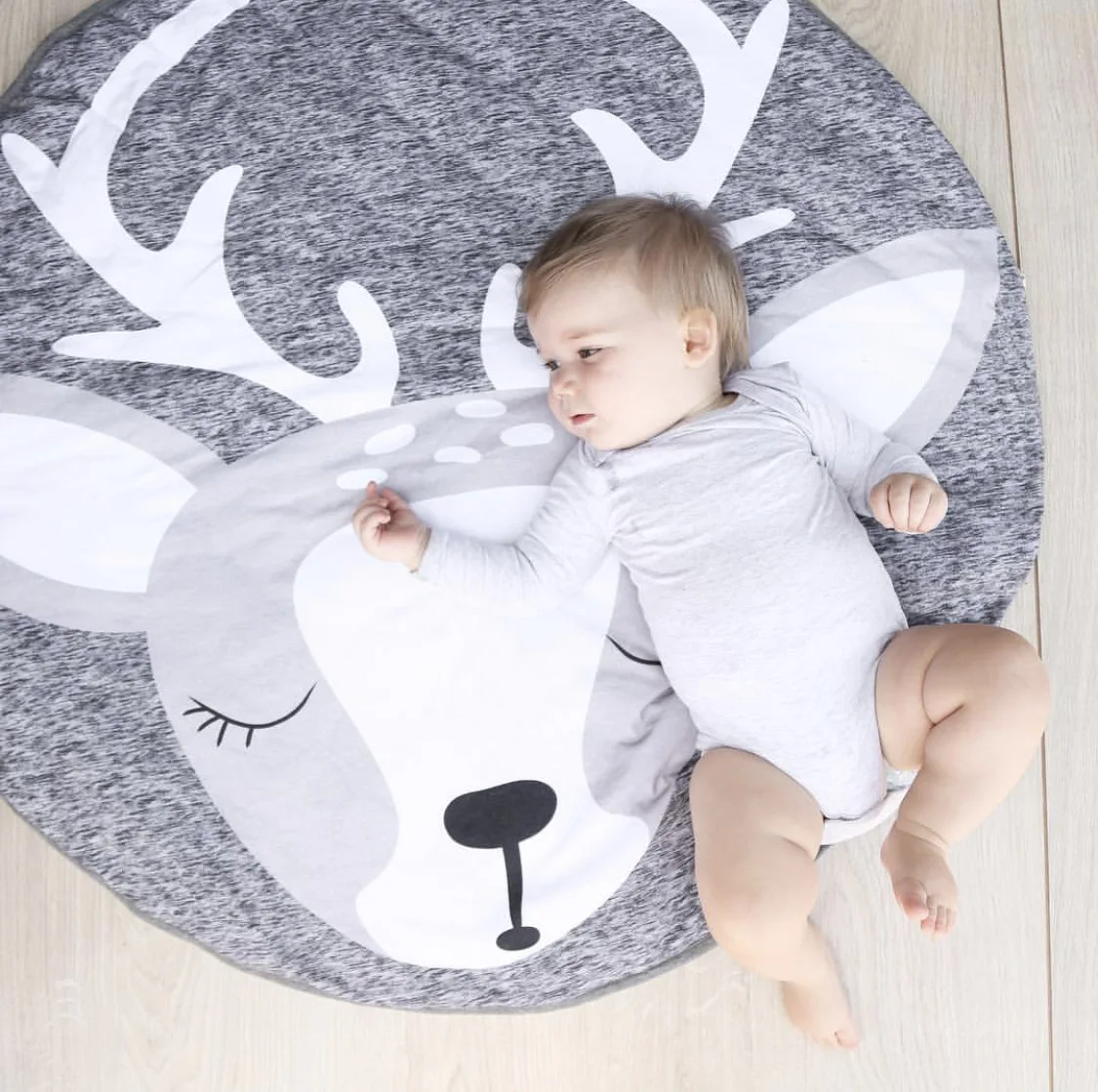 

Animal Elk Baby Play Mats Newborn Infant Soft Sleeping Mat Infant Crawling Blanket Floor Carpet Baby Room Decor Nice Gift