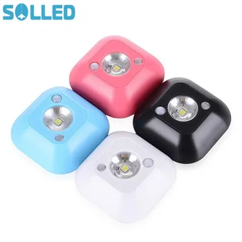 

SOLLED LED Motion Sensor Night Light Wireless Porch Cabinet Lamps with Infrared Motion Sensor + Light Control