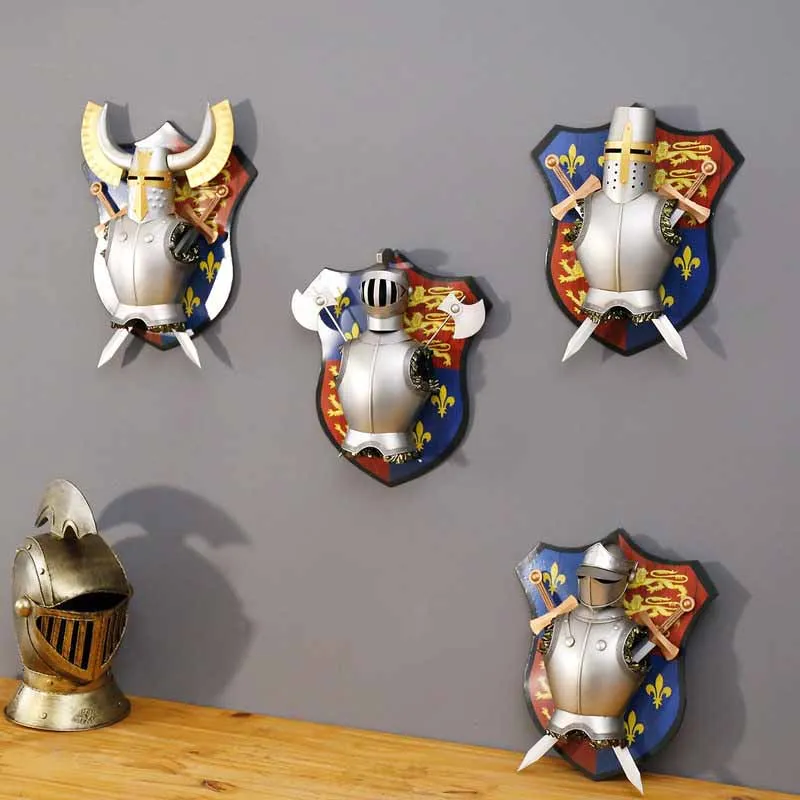 

Vintage medieval warrior wall decoration wall hanging painting home restaurant bar cafe internet cafe