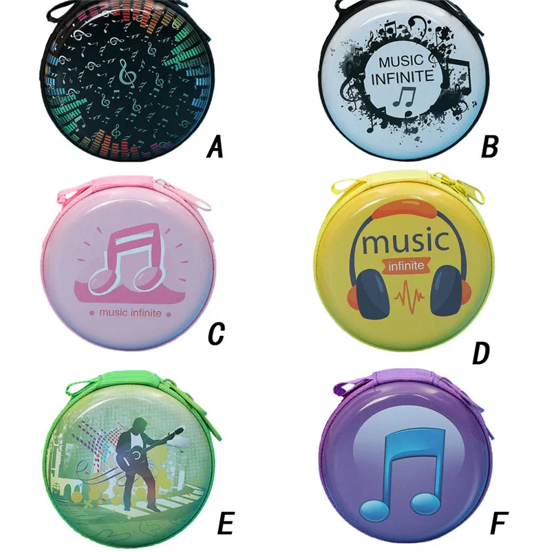 6 style Mini Zipper Hard mini Earphone Bag Headphone Box Bag SD Hold Case Earbud Card Carrying Hard Pouch Storage Case #40NT16  (8)