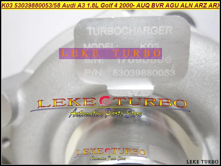 K03 53039880053 53039880058 Audi A3 SKODA Octavia Superb VW Golf 4 (4)