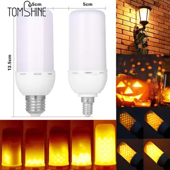 

5W LED Flame Effect Fire Light Bulbs E27 E14 SMD2835 Creative Lights Flickering Emulation Vintage Atmosphere Decorative Lamp