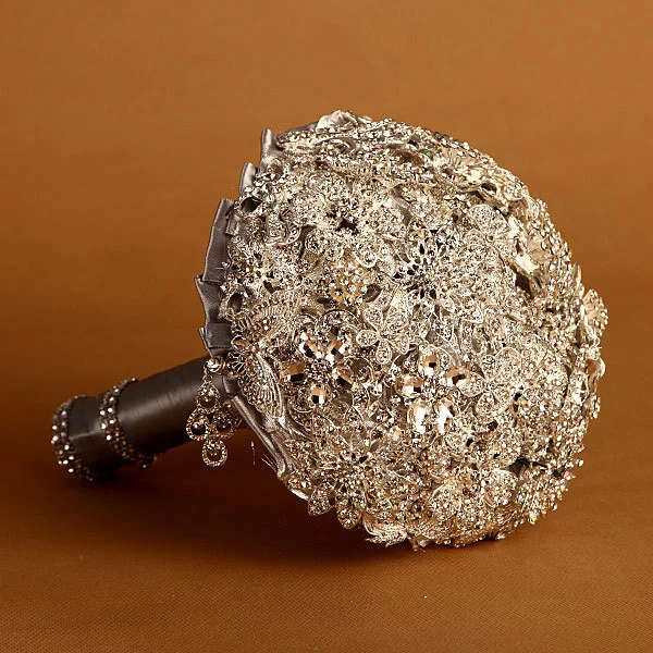 

Gorgeous ALL Crystal Wedding Bouquet Bridal Brooch Bouquet Wedding Accessories Bridesmaid Flowers