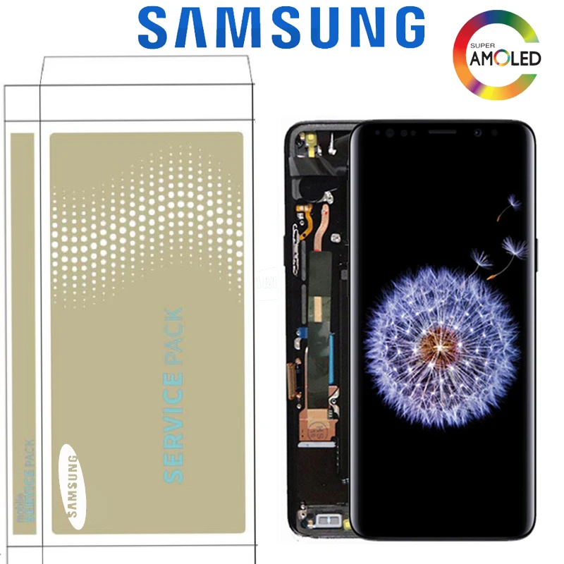 Без битых пикселей 5,8 ''дисплей для SAMSUNG Galaxy S9 G9600 ЖК-дисплей с кодирующий преобразователь сенсорного экрана в сборе запасные части