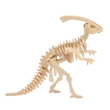 NFSTRIKE деревянная модель строительные наборы игрушки для детей форма динозавра 3D DIY сборка научная образовательная модель картина ствол игрушка
