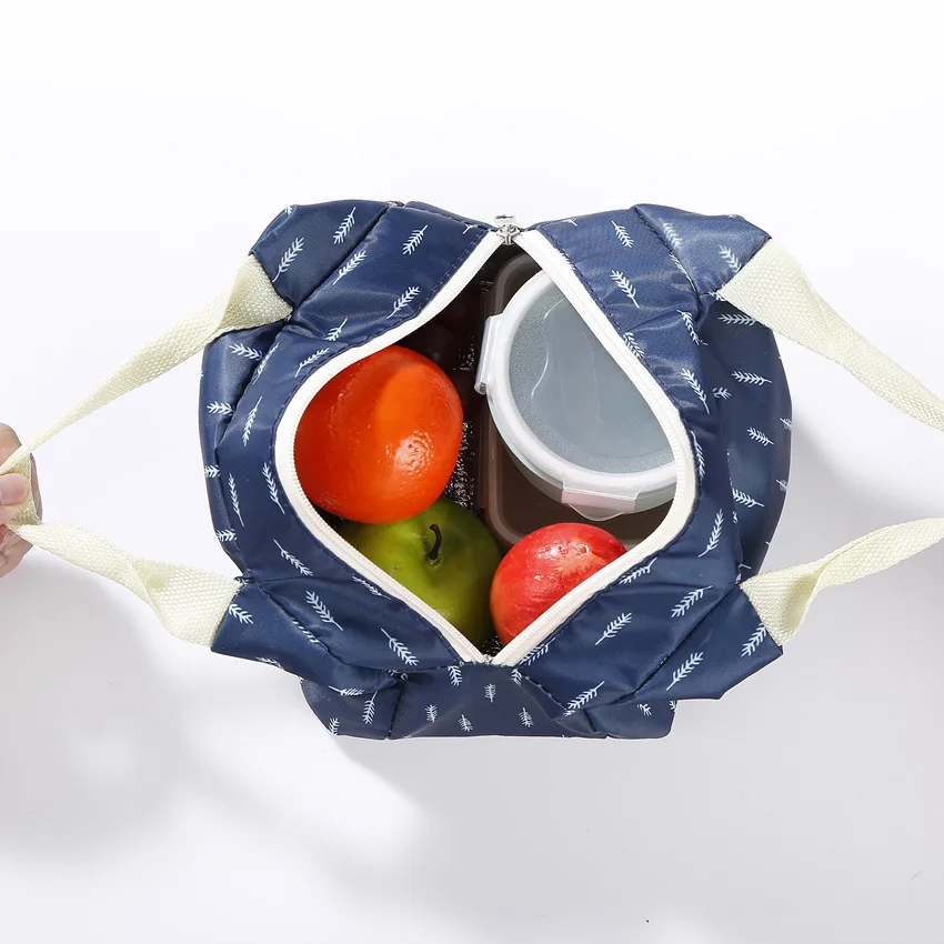 Uovga оксфордская маленькая сумка-холодильник, Женская Портативная сумка для ланча, сумка для еды с принтом, сумки для еды, термосумки, органайзер для путешествий, Bolsa Termica