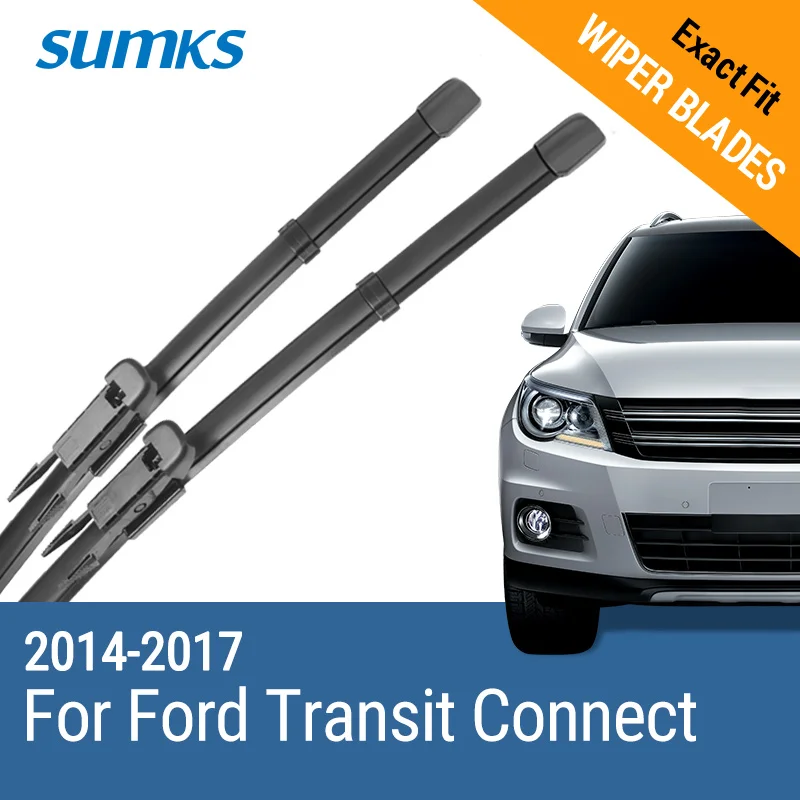 Стеклоочиститель для Ford Transit Connect 28 "& 28" Fit Pinch Tab Arms 2014 2015 2016 2017 | Автомобили и