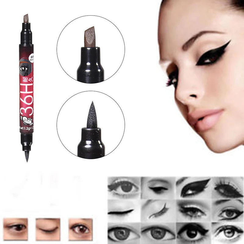 

2 in 1 Waterproof Eyebrow Eyeliner Pencil Women Eyes Makeup Liquid Eyebrow Pen Eye Liner Pencil Eyes Makeup Cosmetic