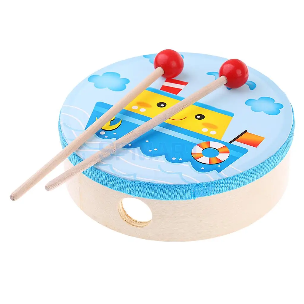 Orff World Percussion Musical Instruments Handbell Tambourine Kit Kids Music Band Rhythm Kit Early Learning Educational Toys