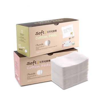 

480Pcs Soft Cotton Pads Makeup Remover Wipes Nail Art Polish Acrylic Gel Tips Remover Cleaner Wipe Make Up Cotton Pads 60*70mm