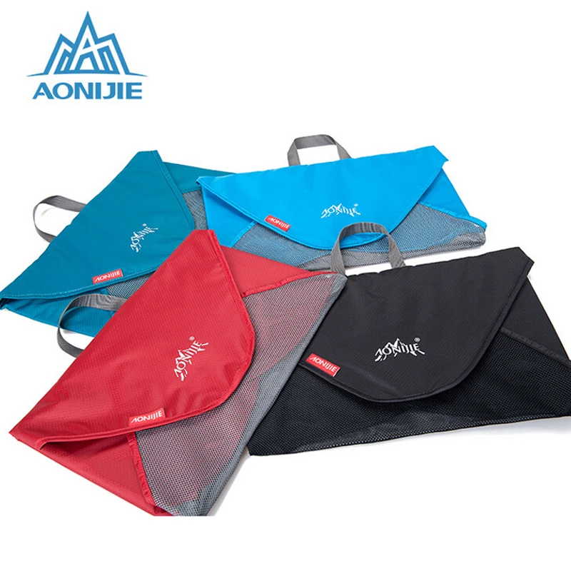 

AONIJIE Ultralight Nylon Travel Folding Long Short T-Shirt Suits Storage Bag Men Women Flat Clothes 7 Shirts Capacity Suitcase