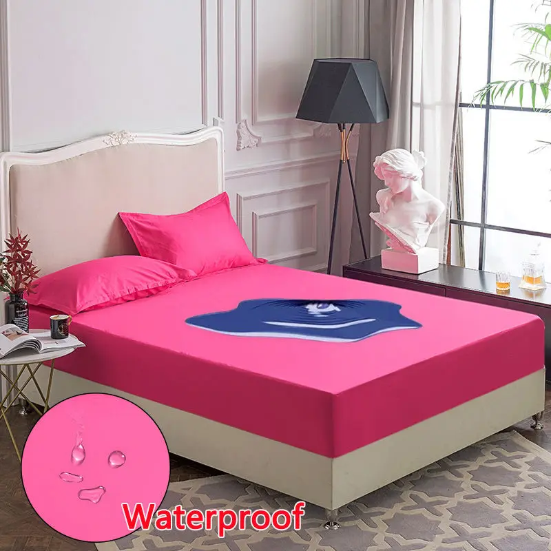 

Waterproof Mattress Protector Cotton Fitted Mattress Pads Anti-dust Mite Hypoallergenic Mattress Covers Protector Cover