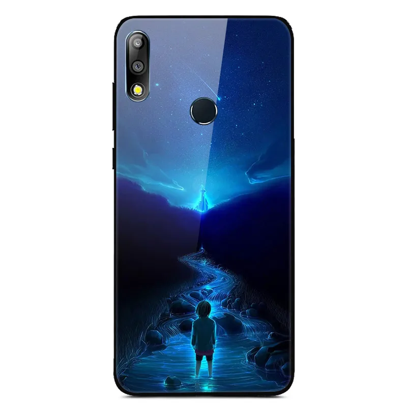 Для Asus Zenfone Max Pro M2 ZB631KL чехол Звездное закаленное стекло Жесткий Чехол для Asus ZB631KL чехол TPU защита Бампера - Цвет: 5