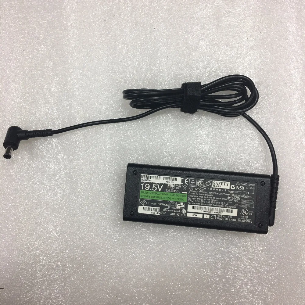 Original 19.5V 4.7A 90W Laptop Ac Adapter Charger for Sony VGP AC19V26Laptop Adapter AliExpress