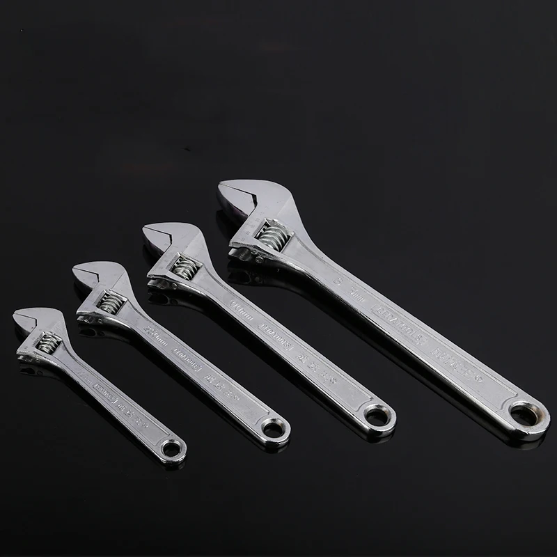 

Adjustable Spanner Sliver Wrench Portable Wrench 150mm 200mm 250mm 300mm Wide Used Hand Tools For Car Building Mechanical 1 PC