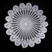 80 см ручной работы старинное пасторальное вязание крючком хлопок кружево Doily Doilies для дома свадьба день рождения настольное украшение