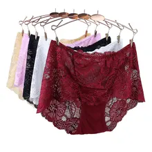 Цветочные Трусики с высокой посадкой, женские прозрачные трусики, нижнее белье, женские трусы большого размера, сексуальные кружевные трусики для женщин, новинка, распродажа
