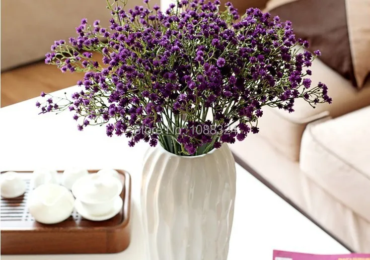 Silk Gypsophilia Craft Fabric Flower Home Decor Wedding Party Silk Gypsophilia Craft Fabric Flower Home Decor Wedding Party Event Display Real Look Babysbreath Product Code0408 In Artificial Dried Flowers From