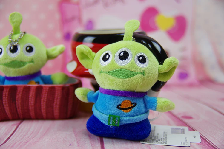 Cute Alien Toy Story Alien Keychain Plush Cartoon Movie Doll Toy Kawaii ...