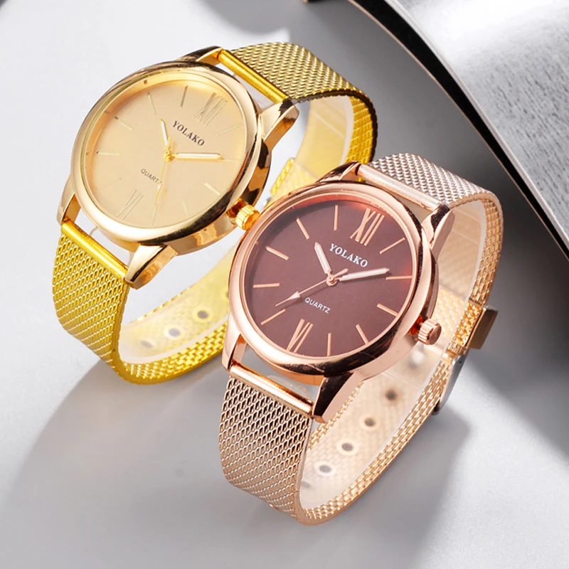 

Multicolor Mesh Strap Watch Business Simple Quartz Geneva Fashion Clocks Dress Party Decoration WristWatches relogio masculino